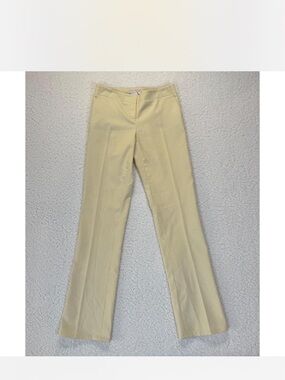 To the Max Pale Yellow Pinstripe Boot Cut Pants
